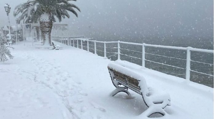 freosed sea ice greece
