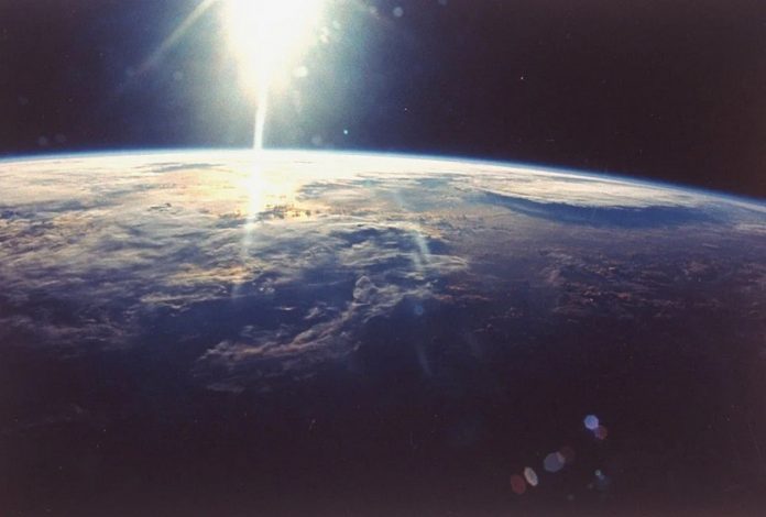 sunrise from space