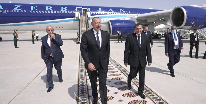 azerbaijan president in turkmenistan
