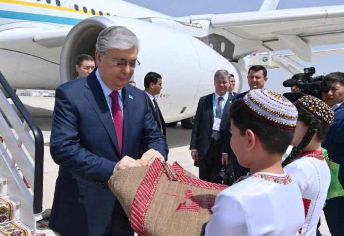 kazakh president in ashgabat caspian summit