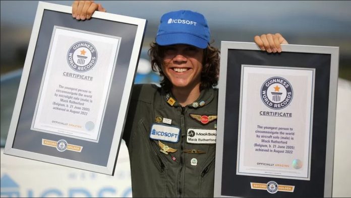 guinnes records youngest pilot mack rutherford