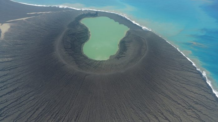 tonga new island volcano