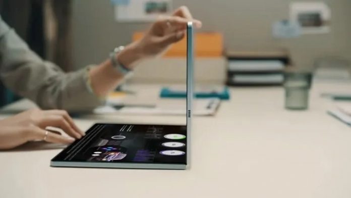 foldable samsung notebook