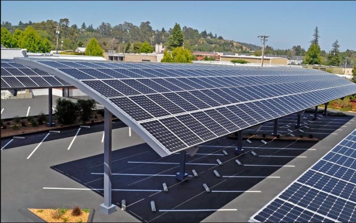 solar panel car park