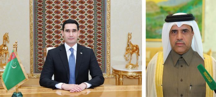 katar-ambassador-turkmenistan-president