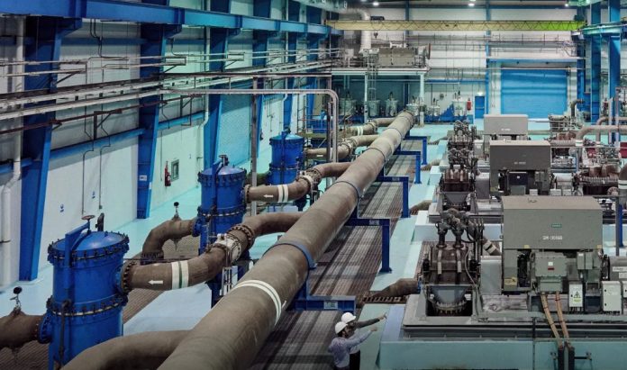 sea water desalination factory