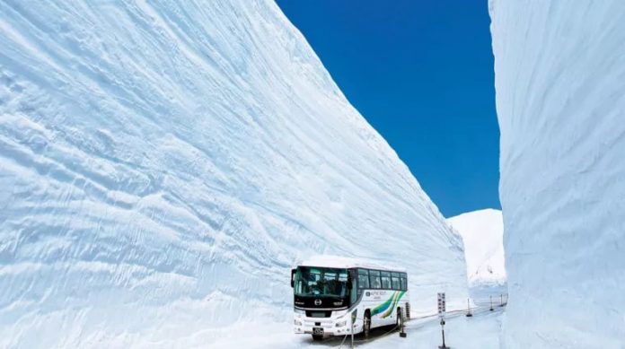 snow corridor japan