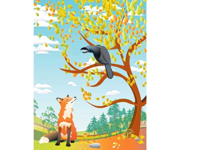 Tilki-we-garga-fox-and-crow