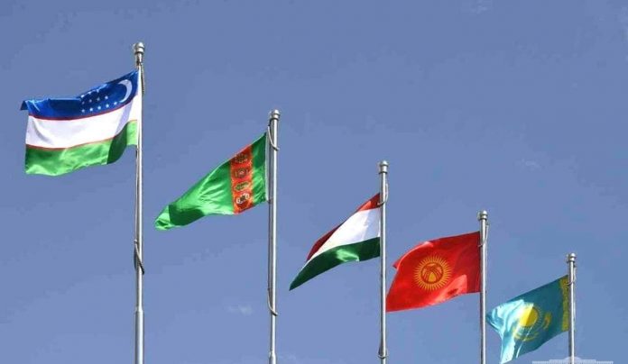 central asian countries flags
