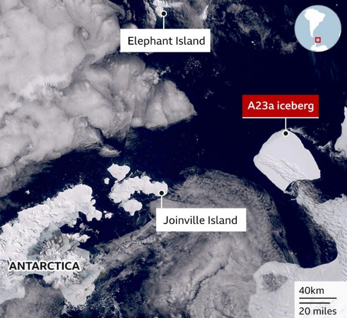 A23a iceberg buz dagy dagi aysberg