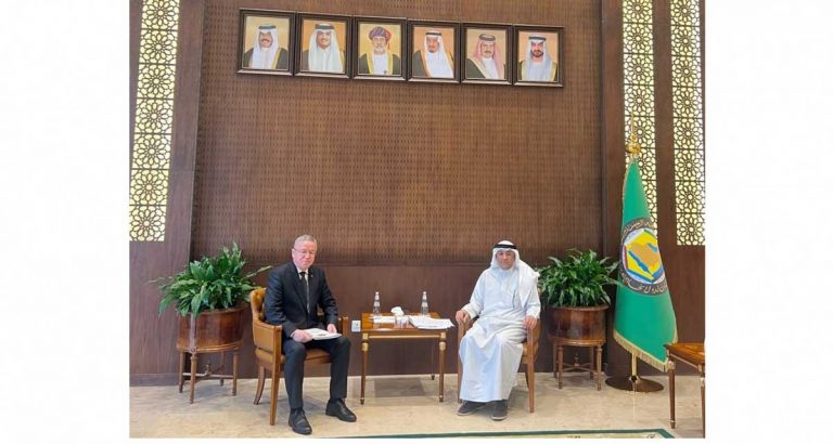 Aýlagdaky arap döwletleriň hyzmatdaşlyk geňeşiniň baş sekretary bilen duşuşyk