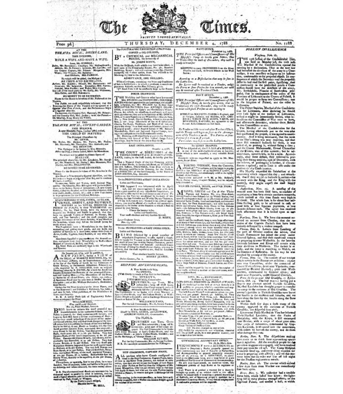 the-Times-1788.12-london-newspaper-gazet