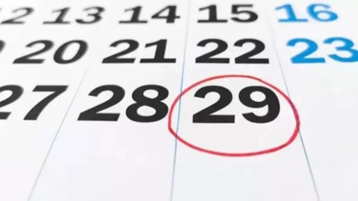 february 29 calendar