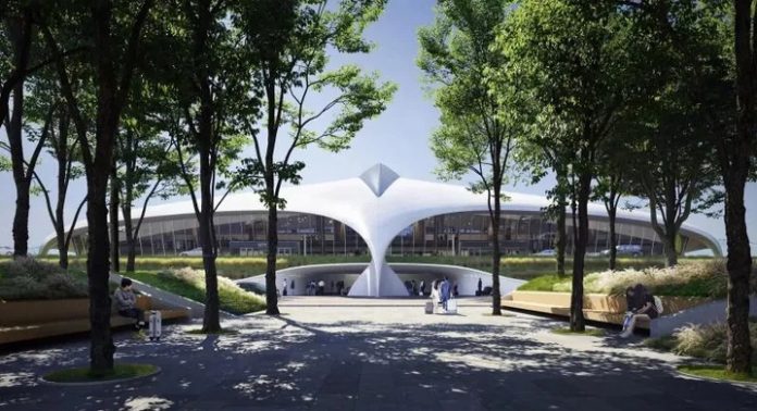 bird shaped airport china like ashgabats