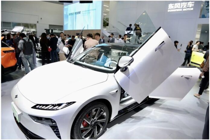 electric car in china pekin beijing auto show