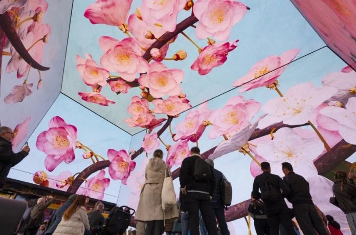 flower exhibition in london new building
