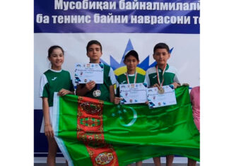 Туркменские теннисисты завоевали серебряные медали на открытом чемпионате Душанбе среди юниоров