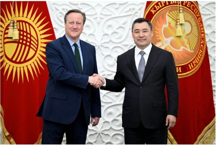 uk pm cameron ang kyrghyz president sadyr japarow