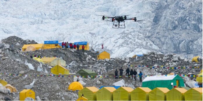 DJI FlyCart 30 makes first Mount Everest drone delivery