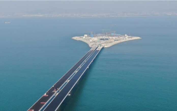 china longest sea swing bridge kopri