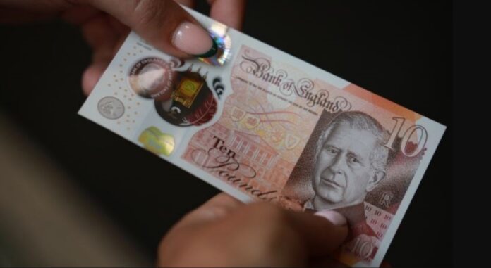 ten 10 pound sterling