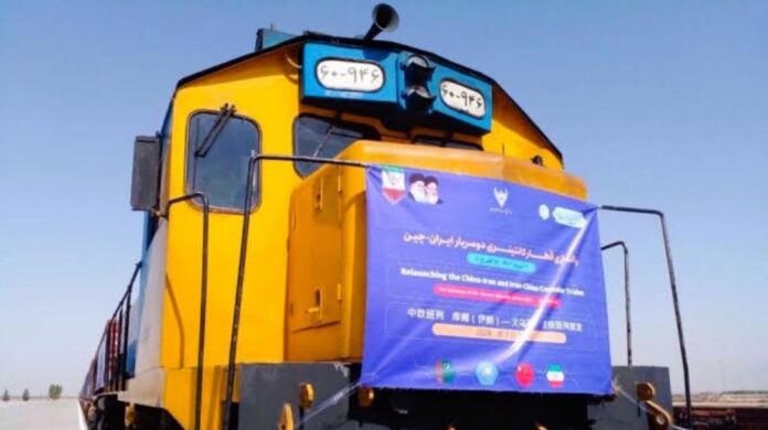 china iran railway train