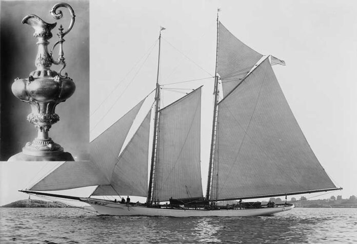 America-sailor-yacht-and-cup-first-sport-competition