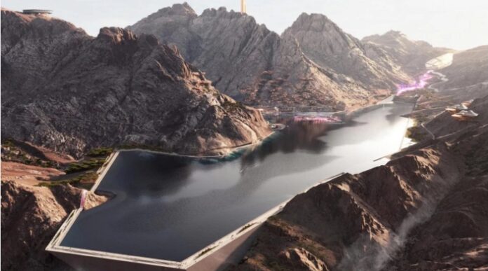 neom artificial lake for 2029 asian games