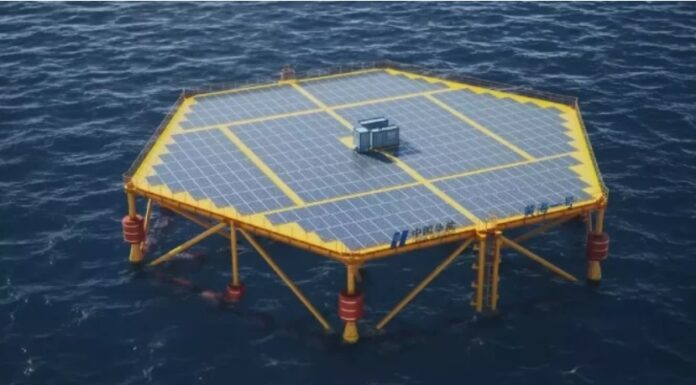 yellow sea offshore floating solar panel
