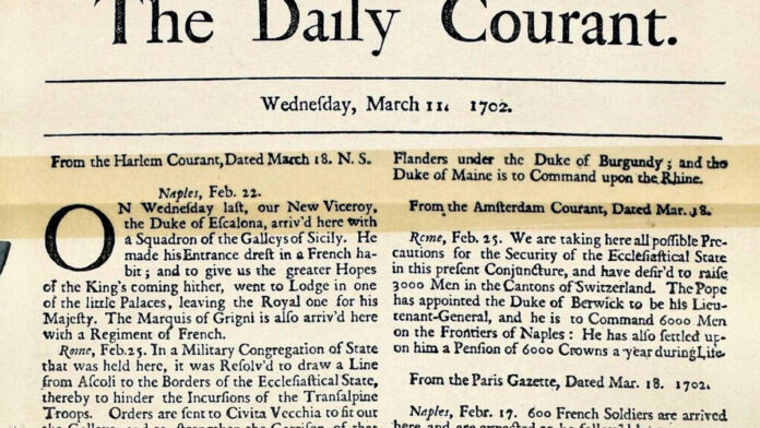 The-Daily-Courant-first-britan-newspaper