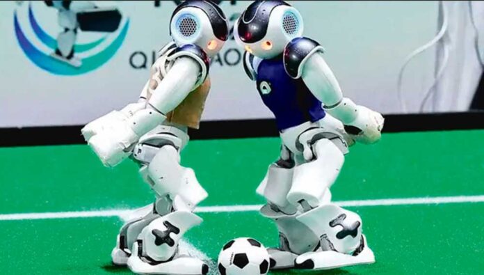 football-playing-robots-humanoid