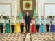 Главе Туркменистана от имени хлеборобов преподнесен ковер