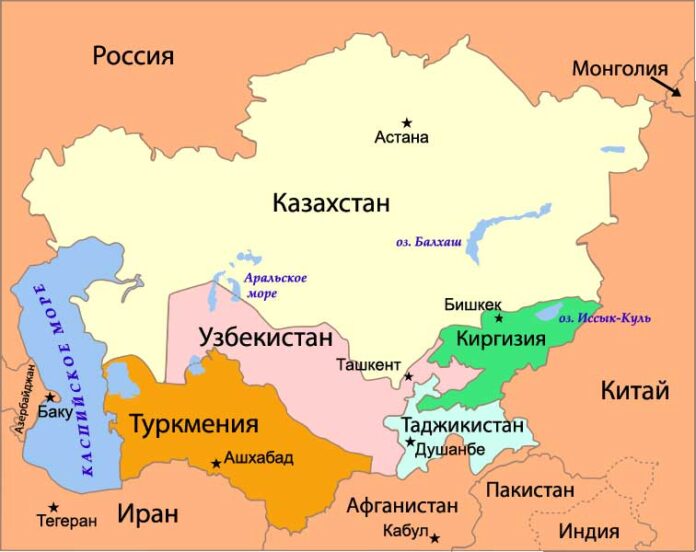 central-asia-map-маршрут