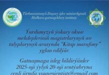 Halkara gatnaşyklary instituty magistrleriniň we talyplarynyň arasynda “Kitap marafonyny” yglan edýär