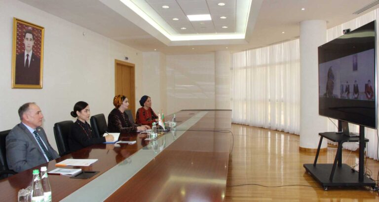 Состоялась встреча по видеоконференцсвязи со Страновым директором ЮНФПА в Туркменистане