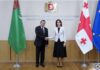 Переговоры глав внешнеполитических ведомств Туркменистана и Грузии