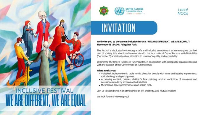 The-Turkmen-capital-will-host-an-inclusive-festival,-“We-are-different,-we-are-equal”!