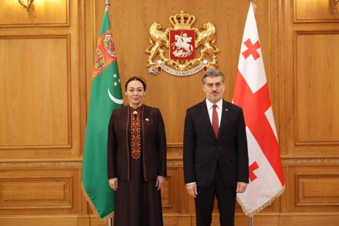 turkmenistan parliament head gulmanova georgia president Mihail Kawelaşwili