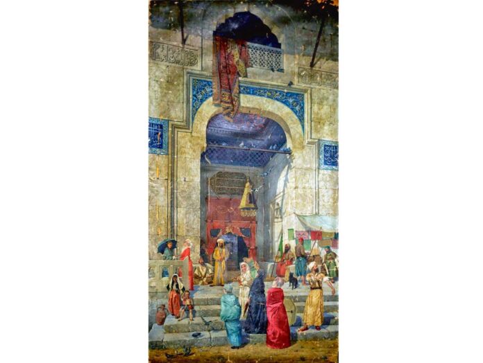 Osman-Hamdi-Bey-bursa-camii-onu-kartina