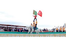 «Galkynyş» milli at üstündäki oýunlar topary Türkiýede geçirilen halkara festiwala gatnaşdy