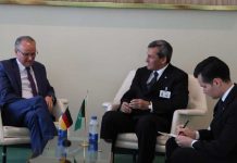 A meeting was held between the Minister of Foreign Affairs of Turkmenistan, and the Minister of State for Europe at the Federal Foreign Office of Germany