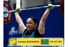 Agyr atletikaçy ildeşimiziň ikinji altyn medaly