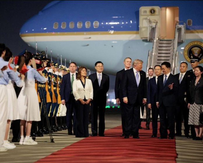 president donald trump beijing china visit