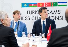 Туркменские шахматисты борются за первенство на первой Олимпиаде тюркских стран в Астане