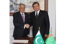 Türkmenistanyň we Pakistanyň daşary syýasat edaralarynyň ýolbaşçylary BMG-niň çäreleriniň çäklerinde duşuşyk geçirdiler