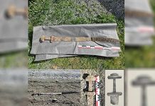 Norwegiýaly okuwçy gezelenç wagty Wikingler döwrüniň gylyjyny tapdy
