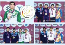 Türkmenistanly pälwanlar Aziýa çempionatynda 4 medal gazandylar