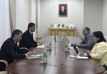 Türkmenistanyň Mejlisinde BMG-niň Ilat gaznasynyň Türkmenistandaky wekilleri bilen duşuşyk geçirildi
