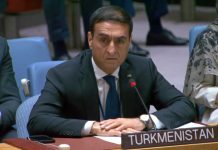 Türkmenistan BMG-niň Howpsuzlyk Geňeşiniň Owganystan boýunça mejlisinde çykyş etdi