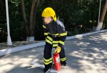 Gökderede ýaş ýangyn söndürijileriň bäsleşigi geçirildi
